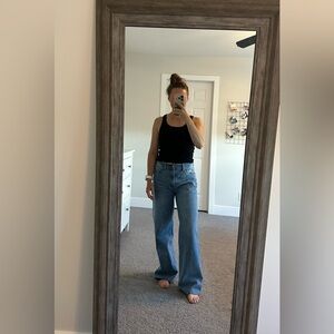 Denim Forum The Farrah Hi-Rise Wide